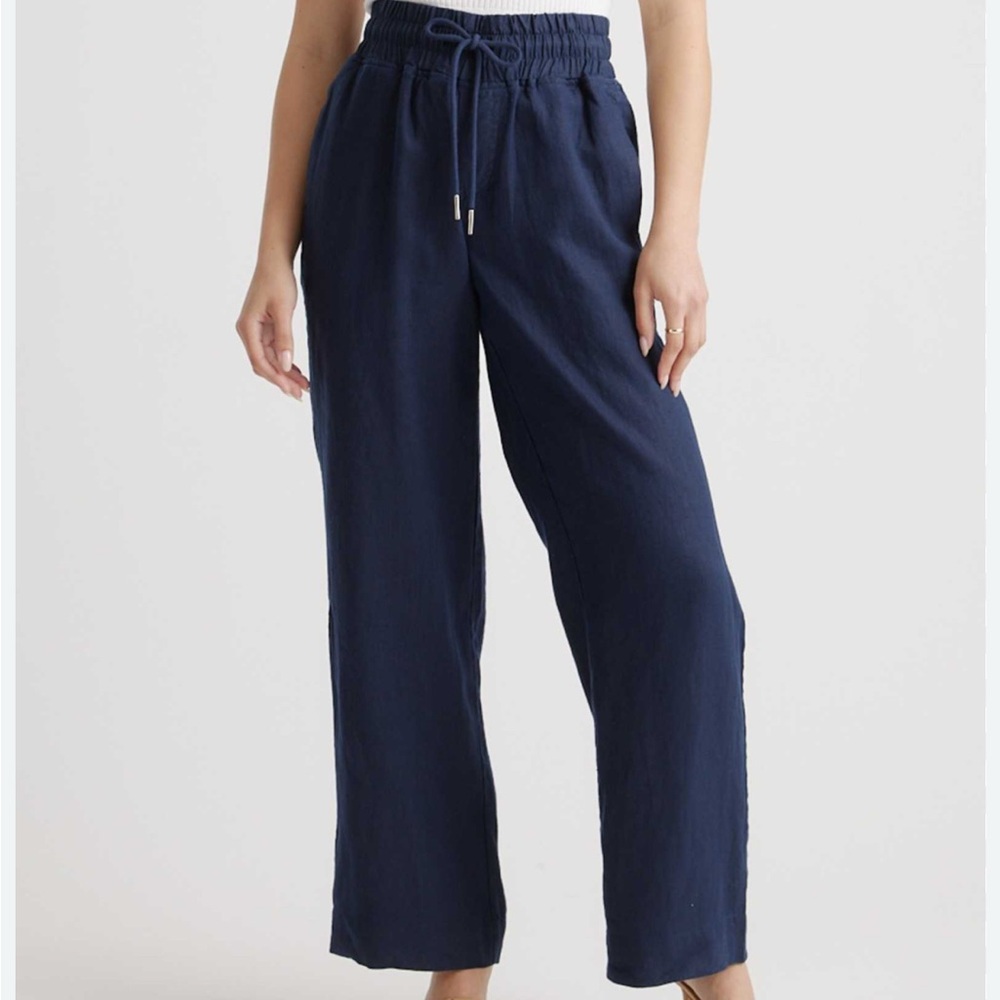 Quince 100% European Linen Wide Leg Pants